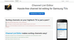 Desktop Screenshot of channellisteditor.com