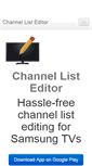 Mobile Screenshot of channellisteditor.com